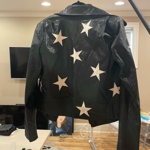 NWOT Star Leather jacket
